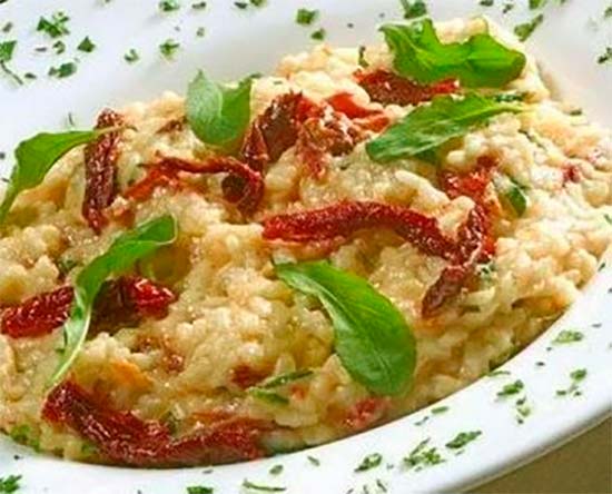 Risotto de Bacalhau e Tomate Seco